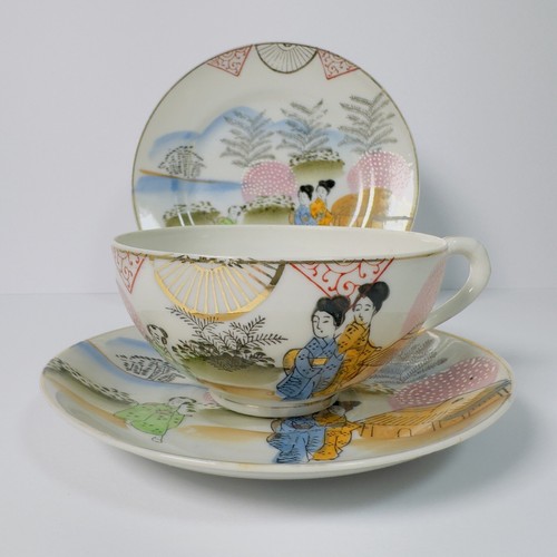 Vintage tea cup saucer trio - vintage,