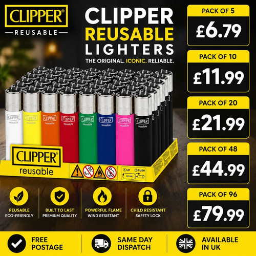 Clipper refillable lighters - clipper,