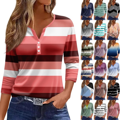 Womens top neck loose casual - top, v