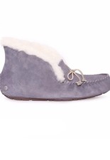 UGG ALENA SHEARLING LINED MOCCASIN SLIPPERS Nightfall-Gray/Purple NEWwBOX SZ 6