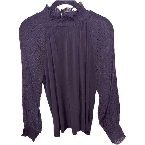 Ann taylor black blouse wsheer - blouse,