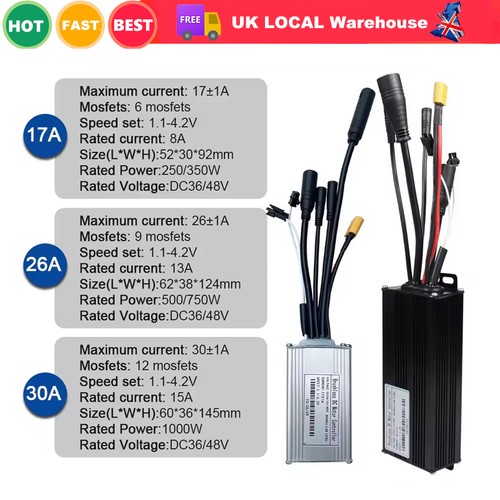 Ebike 48v 17a 26a 30a - 24-48v,