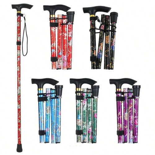 Easy adjustable folding cane - easy,