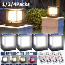 1/2/4Pack Solar Post Cap Light