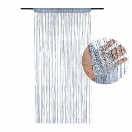String curtain hanging beaded - string,
