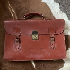 Vintage Leather Satchel Old School Does Have Name Written Inside Charming Item