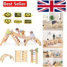 3-in-1 Wooden Pikler Triangle