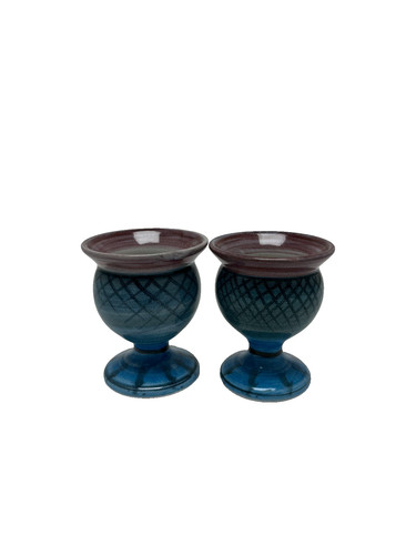 Pair tain pottery - pair,