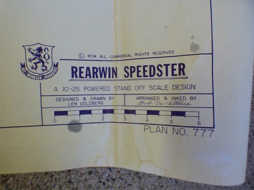 Rearwin speedster plane - speedster, rc