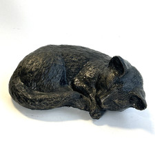 Cat Figurine Heavy Bronze-Look