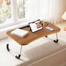 Folding Laptop Bed Table Cup