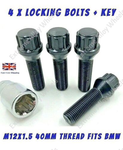 Black alloy wheel locking - alloy,
