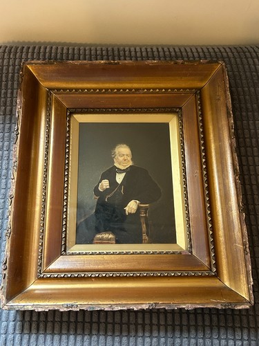 Antique hand painted portrait - antique,