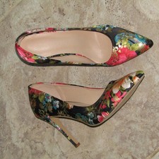 Black satin red orange blue