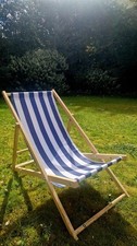Folding Wooden Deck Chair –