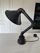 Industrial Rustic Retro Style Pipe Light Steampunk Desk Table Bedroom Lamp Light