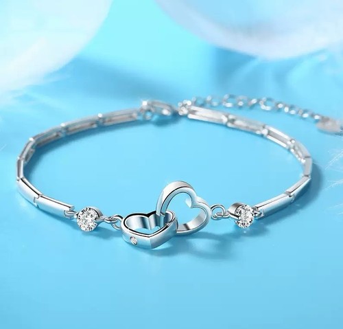 925 sterling silver - silver, crystal