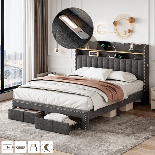 Upholstered bed frame 4ft6 - frame,