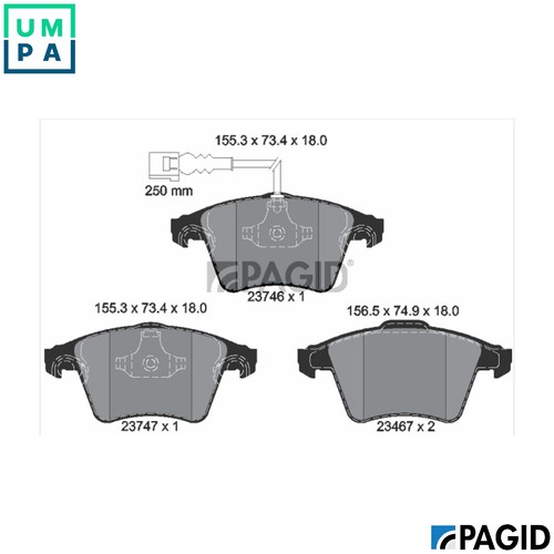 Brake pad set disc - pad,