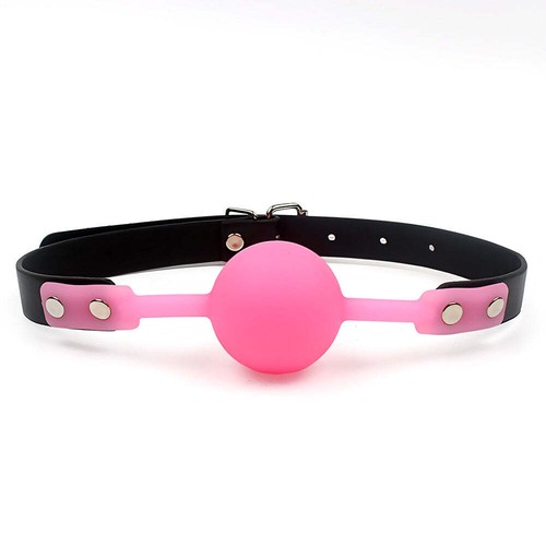 Black pink ball mouth - black,