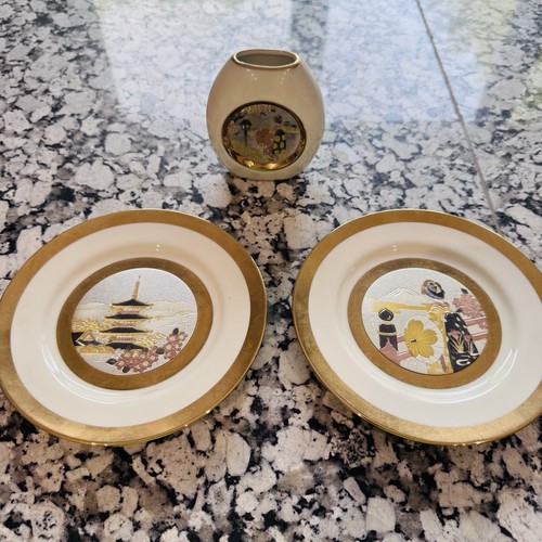 Chokin 24k gold edged - chokin, white