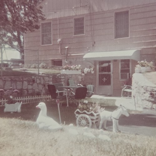 Vintage color photo snapshot - color,