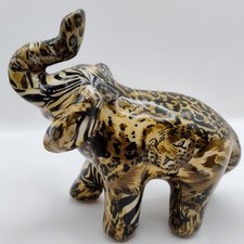 Elephant Leopard Print Ornament La Vie Collage Safari Collection Christmas Gift