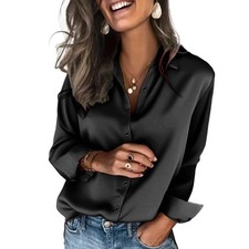 Ladies Satin Silk Blouse