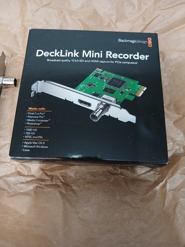 Blackmagic decklink mini - blackmagic,