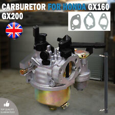 Carburetor Carb Fit for Honda GX160 GX168F GX200 5.5HP 6.5HP + Fuel Pipe Gaskets