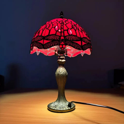 Tiffany style red table - tiffany,