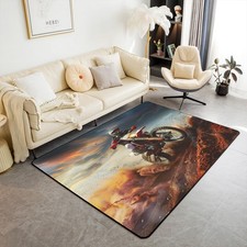 Dirt Bike Area Rug Kids