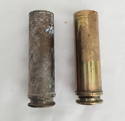 30mm brass cannon shells - 2,