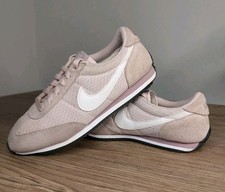 Nike Oceania Womens Size UK 4 Pink Suede And Fabric Lace Up Trainers 