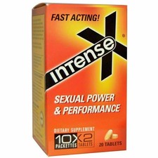 "Intense X Yellow Weekender Herbal Pills 60mg Natural Support for Men"