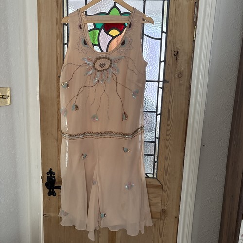 16 peach sleeveless - 42”,