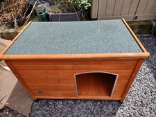 72cm x 1.04m Medium Outdoor Garden Cosy Wooden Dog House Kennel