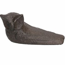 Owl door stop cast iron - owl,