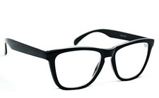 Geek Nerd BIG FRAMED Matt Black Oversized Mens Womans Reading Glasses 9130