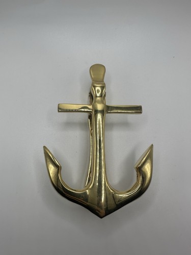 Solid brass ships - solid, anchor