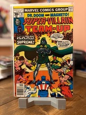 Super-Villain Team-Up #14 - 1977 - 🔑1st meeting of MAGNETO & DOCTOR DOOM!🔑 NM