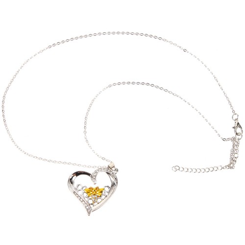 Heart shaped bee pendant - heart,