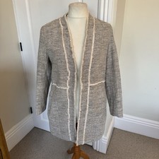 H&M Grey/Beige Tweed Fringed