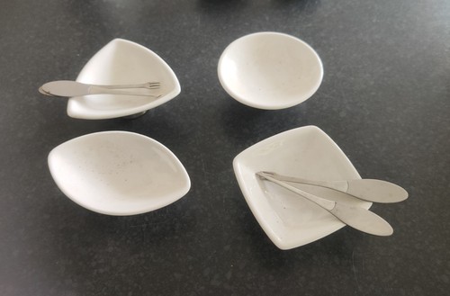 Set decorative white - 8x,