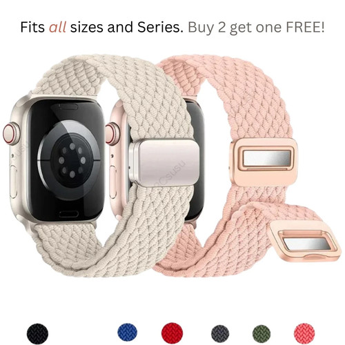 Magnetic nylon watch strap - magnetic,