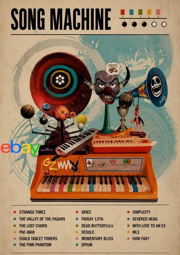 Blur song machine print - a3, a4