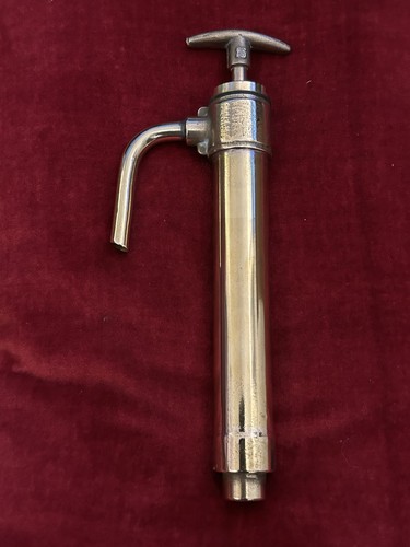 Vintage brass boat pump - brass,