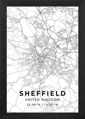 Sheffield framed wall art - sheffield,
