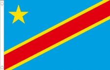 3' x 2' DEMOCRATIC REPUBLIC of CONGO FLAG DR 2006 Kinshasa Zaire Africa African