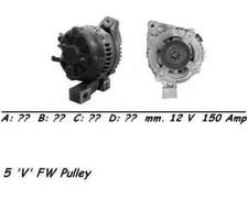 Genuine WAI Alternator 150 Amp